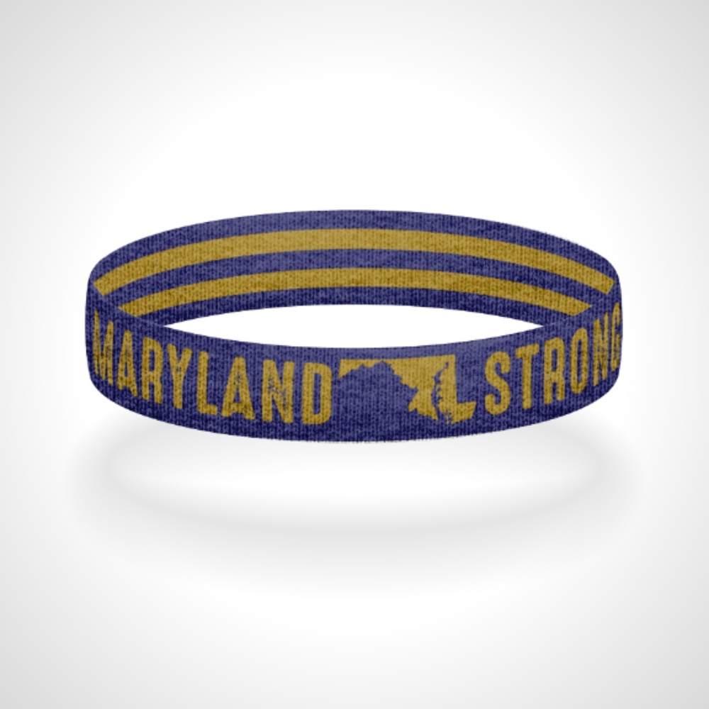 Reversible Maryland Strong Bracelet Wristband